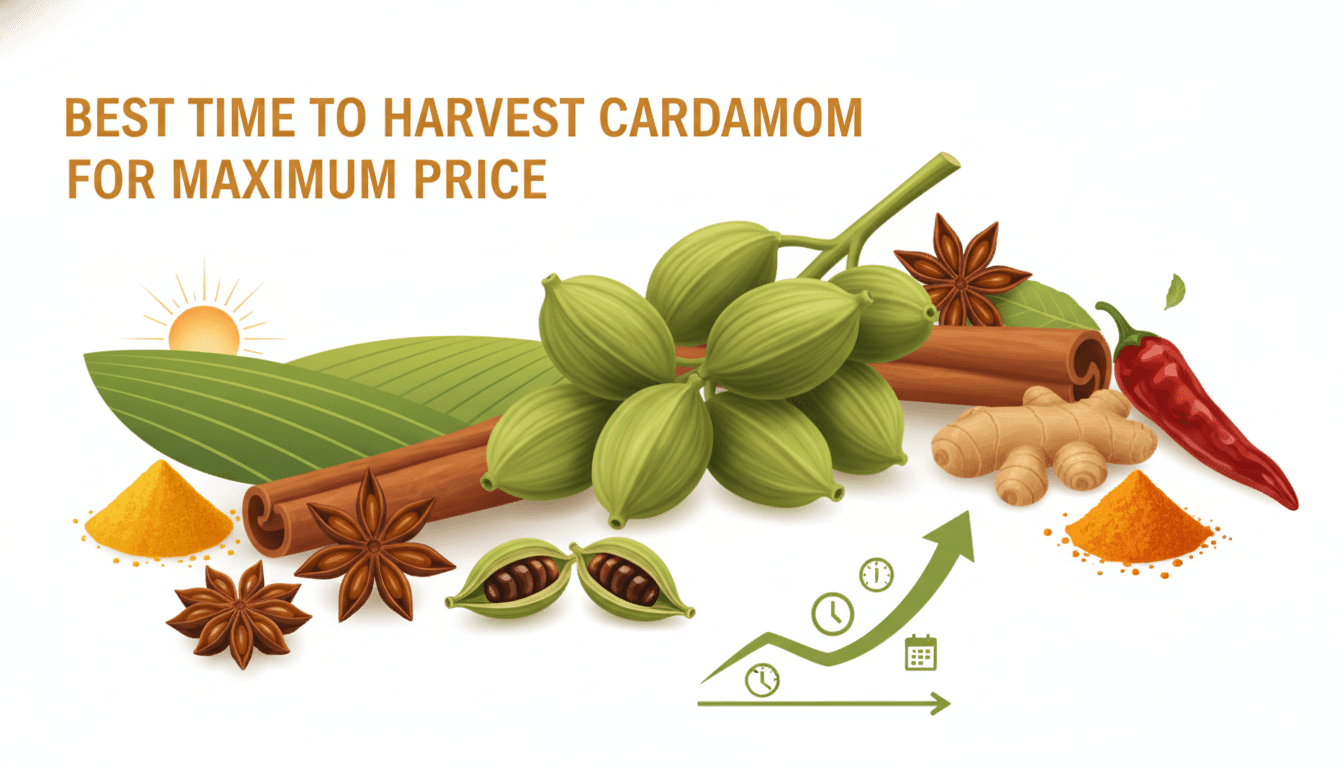 Best Time to Harvest Cardamom for Maximum Price