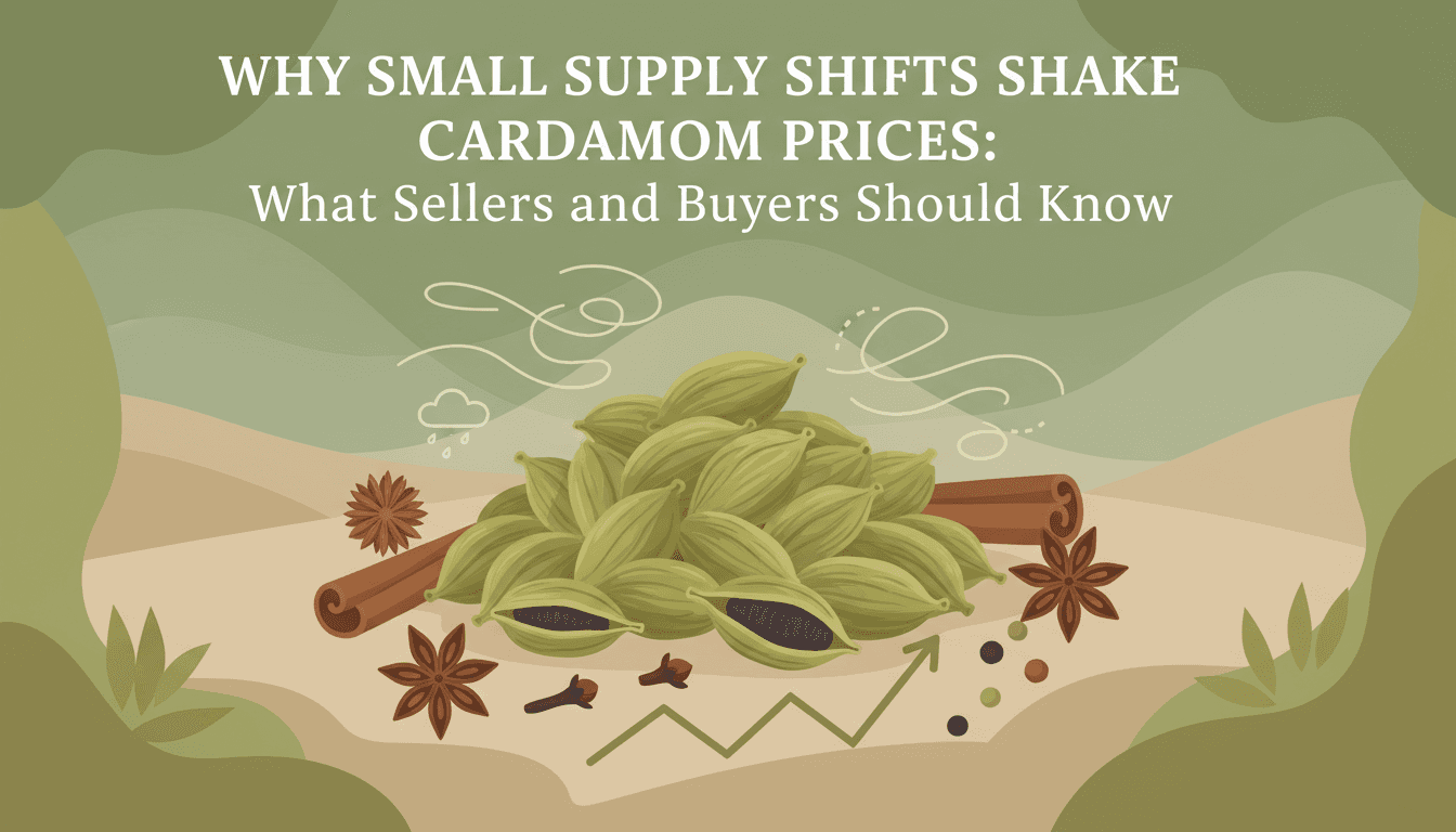 Why Small Supply Shifts Shake Cardamom Prices: What Sellers and Buyers Should Know