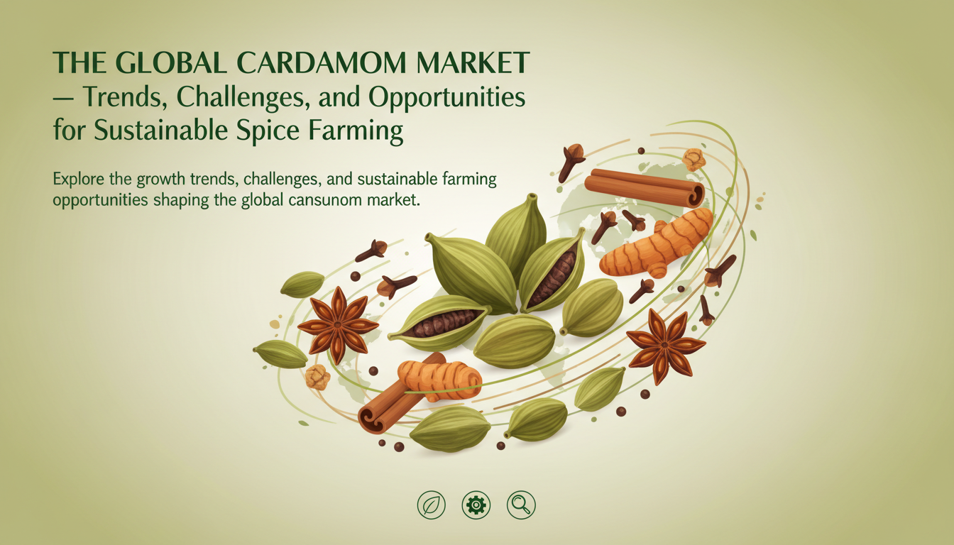 The Global Cardamom Market — Trends, Challenges, and Opportunities for Sustainable Spice Farming